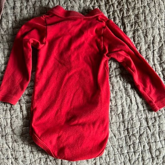 Baby Red Long Sleeve Polo - Picture 4 of 5
